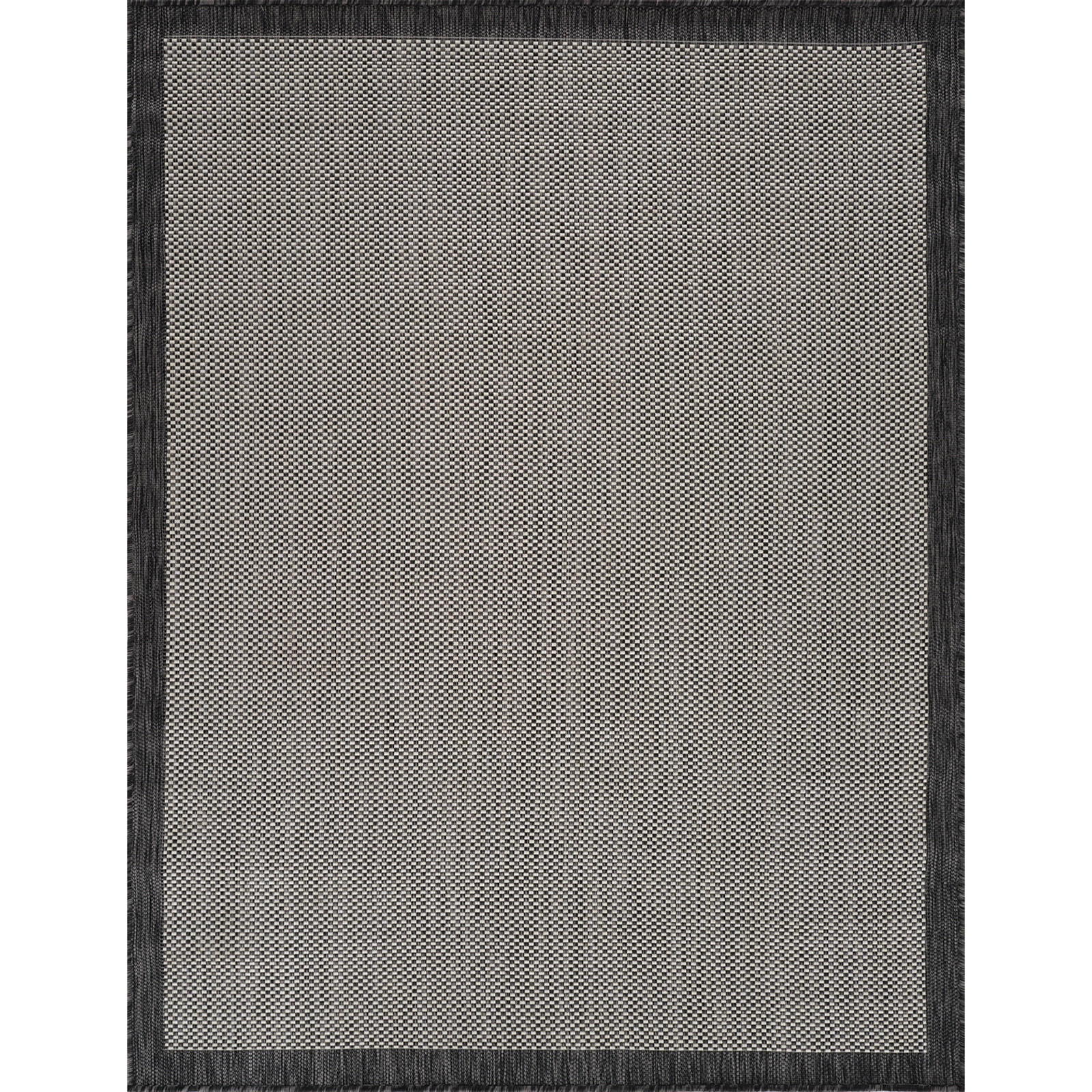 OUTDOORTEPPICH 160/213 cm Schwarz - Schwarz, Kunststoff/Textil (160/213cm) - LIVABLISS