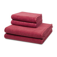 FROTTIERSET Sensual Skin 4-teilig - Rot, Textil (50/100cm) - Ross