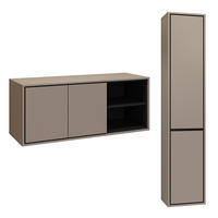 BADMÖBEL 120cm Sophéa 2er-Set Taupe - Taupe, Holzwerkstoff (120/50.8/48cm) - Petits-meubles