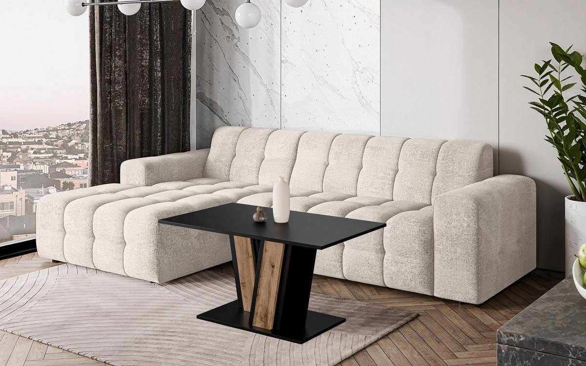 COUCHTISCH 100 cm Schwarz - Schwarz, Holzwerkstoff (60/100/55cm) - Home Collective