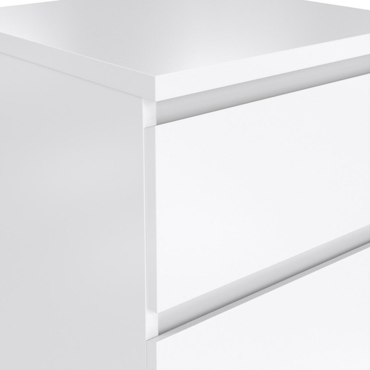 NACHTTISCH, Naia, Weiß, Holzwerkstoff / Metall, 41 x 40 x 70 cm - Weiß, Holzwerkstoff/Metall (41/70/40cm) - ebuy24