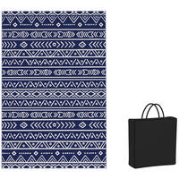 OUTDOOR-TEPPICH robuster Wetterfest Outdoorteppich - Blau, Kunststoff (274/182cm) - Outsunny