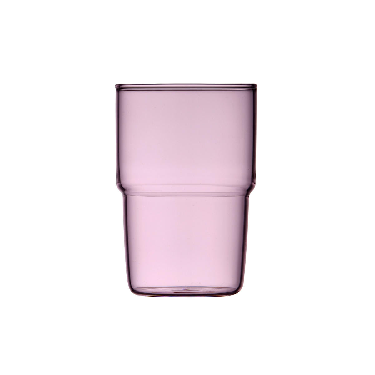 TRINKGLAS Torino 2er Set, Glas, Pink, 400 ml - Pink, Glas (0.4L) - Lyngby Glas