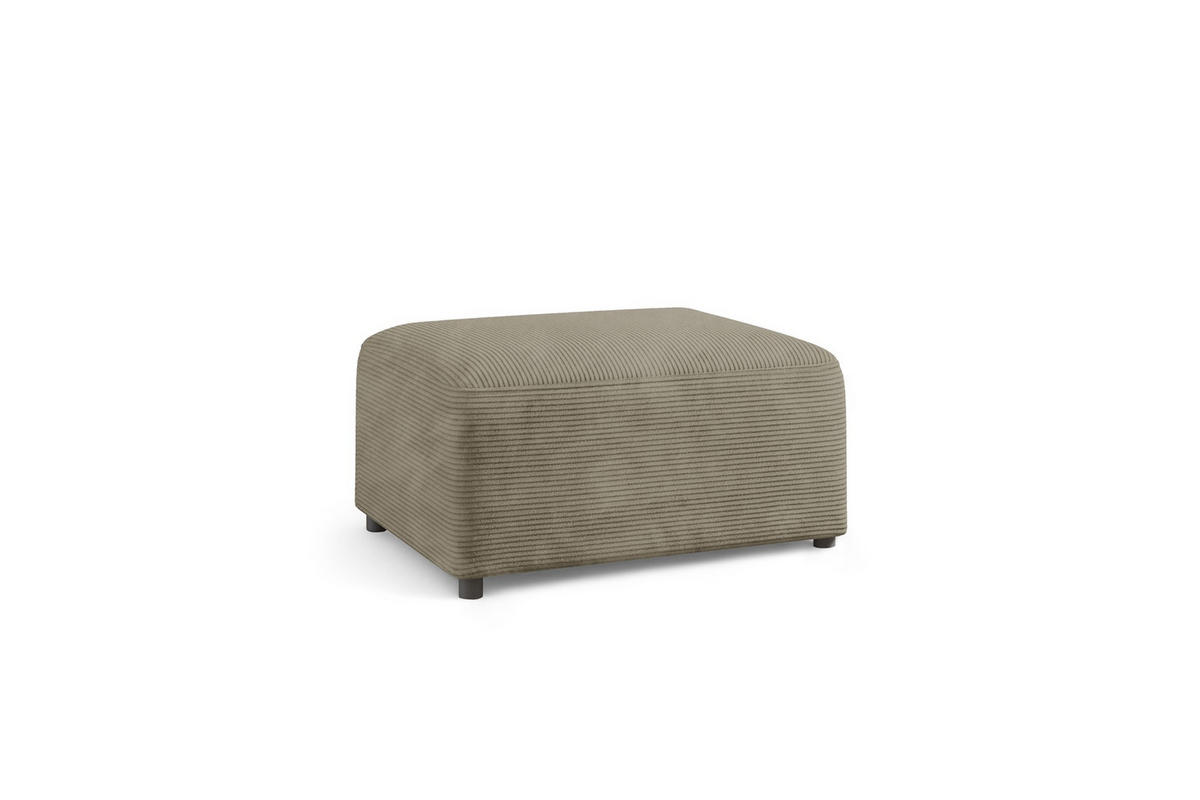 POLSTERHOCKER Megan In Poso - Beige, Holzwerkstoff/Textil (100/45/91cm) - Fun Möbel