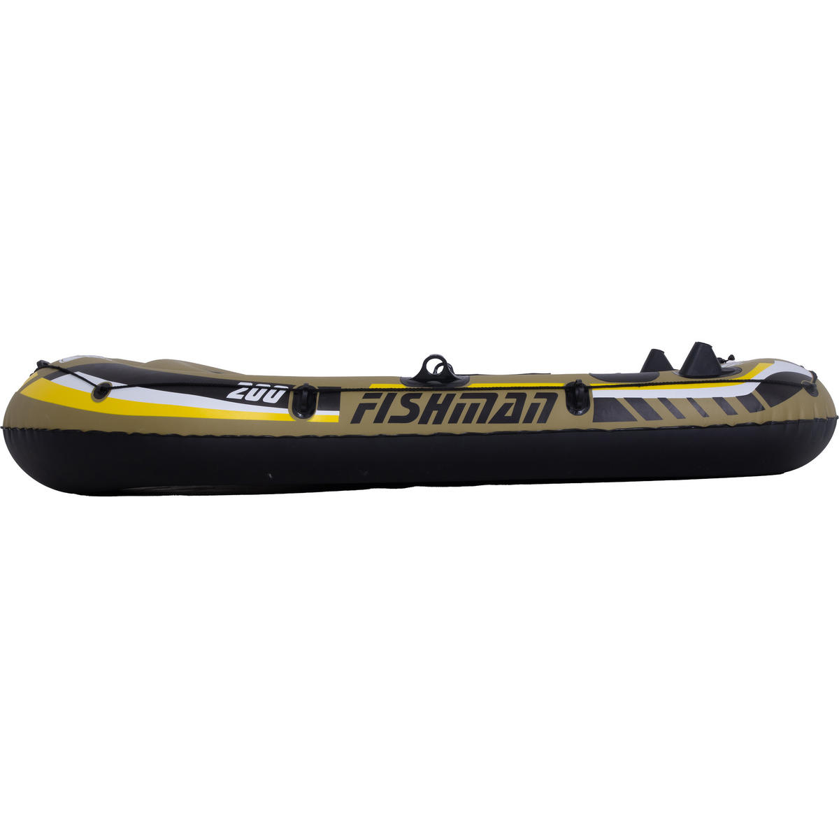 SCHLAUCHBOOT Fishman 200 - 2 Personen190 kg 218x110x36 cm - Gelb/Schwarz, Kunststoff (218/110/36cm)
