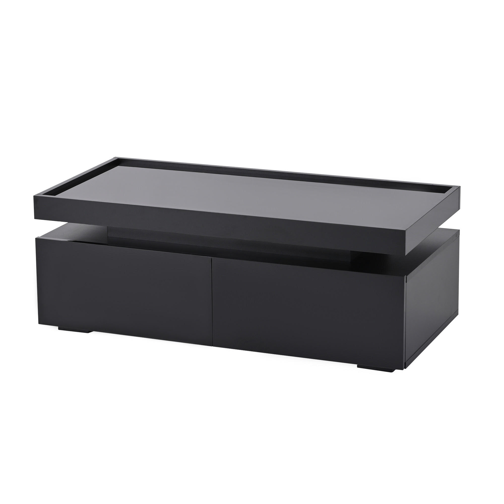 COUCHTISCH Schwarz 95/45/35 cm - Schwarz, Holzwerkstoff (45/95/35cm) - PANGIVO