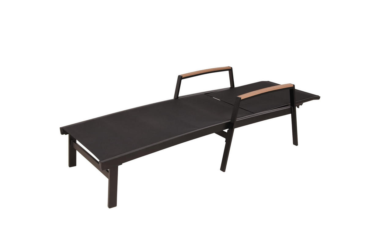 SONNENLIEGE Maria 2er Set Verstellbar Natur Eukalyptus Gartenliege - Naturfarben, Holz (72/54/197cm) - DELUKE