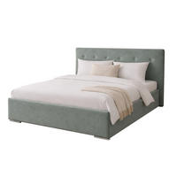 POLSTERBETT MILA 140 mit Lattenrost – Stoff Verso 72 - Hellgrün, Holzwerkstoff (140/200cm) - Kier Furniture