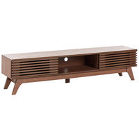 TV STOLEK Tmavě hnědý Toledo - hnědá, kompozitní dřevo (180/44/40cm) - Beliani