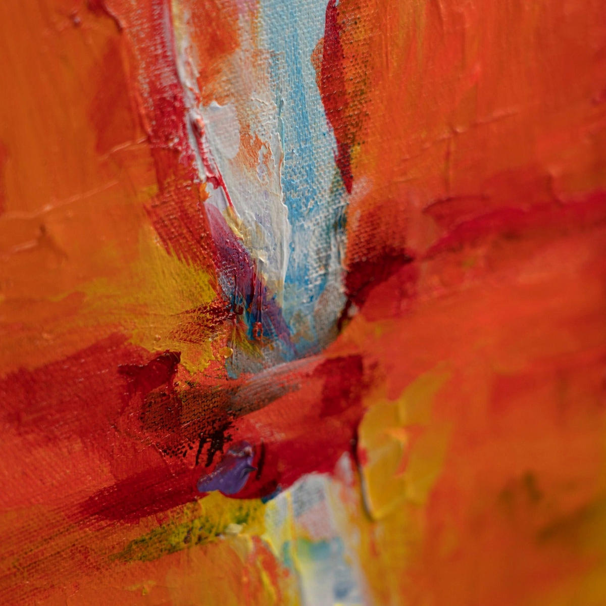 GEMÄLDE Magisches Ballett Schattenfugenrahmen Rot 120x80 cm - Rot, Holz (120/80cm) - YS-art gallery
