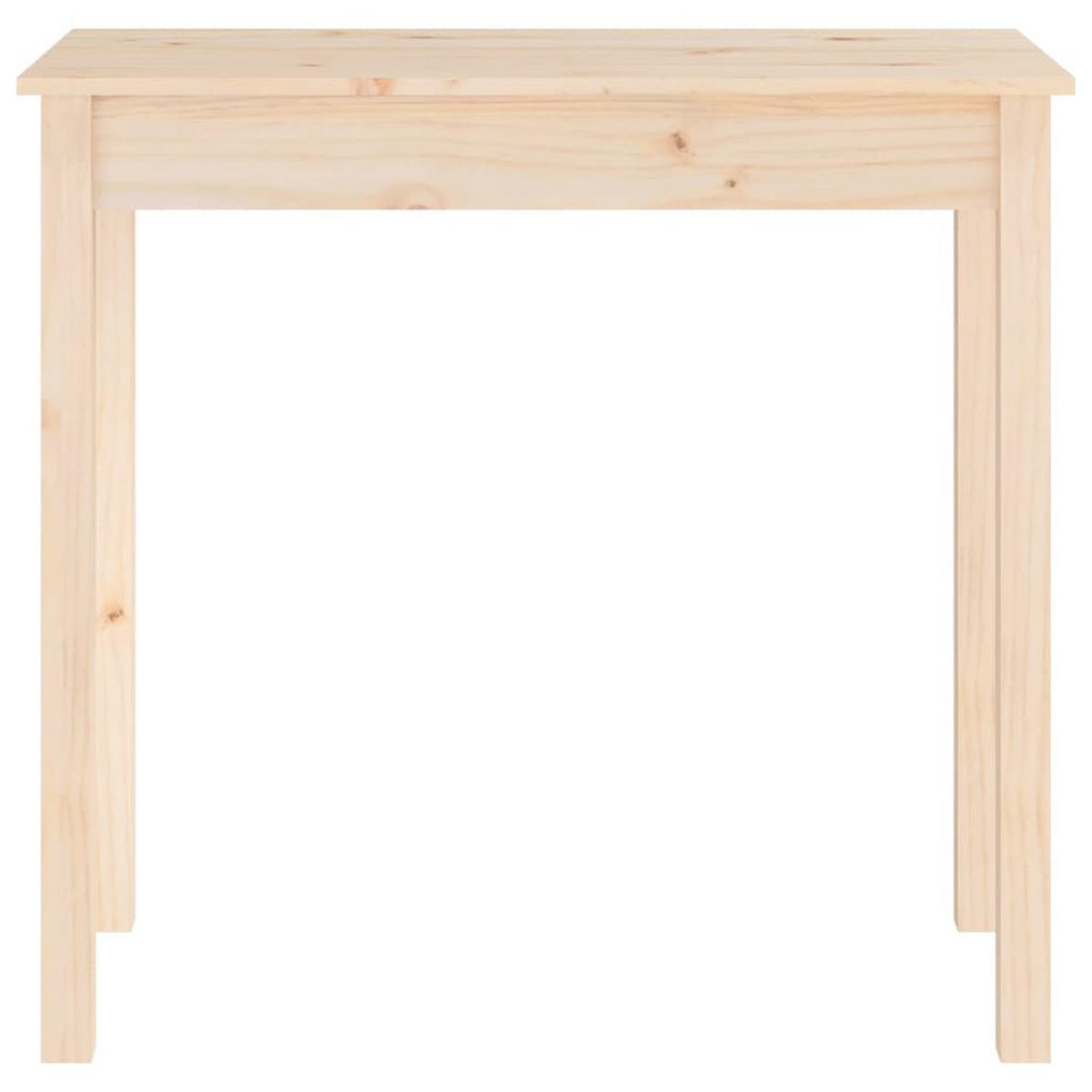 KONSOLENTISCH 80/40/75 Cm Massivholz Kiefer - Braun, Holz (80/40/75cm) - vidaXL