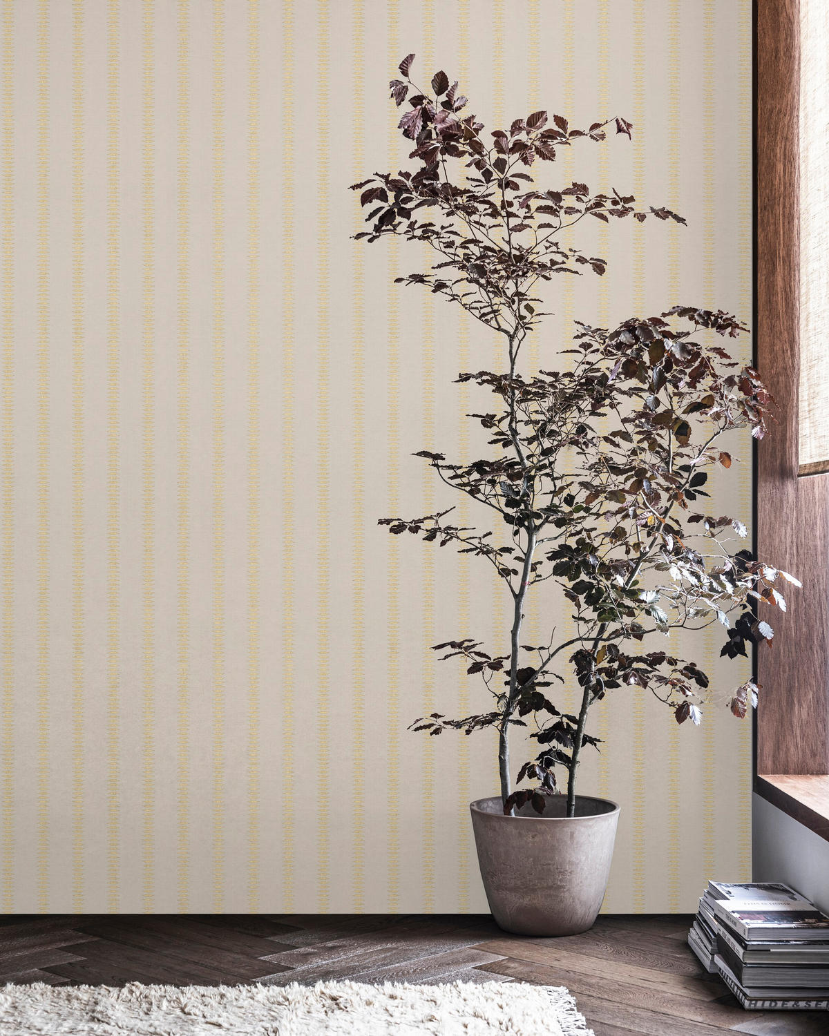 VLIESTAPETE Gold Diamant Flachs - Goldfarben/Braun, Papier/Kunststoff (53/1000cm) - Walldoctor