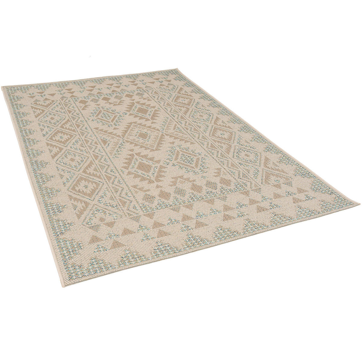 PANAMA IN- UND OUTDOOR TEPPICH - Türkis, Textil (133/190cm) - Pergamon