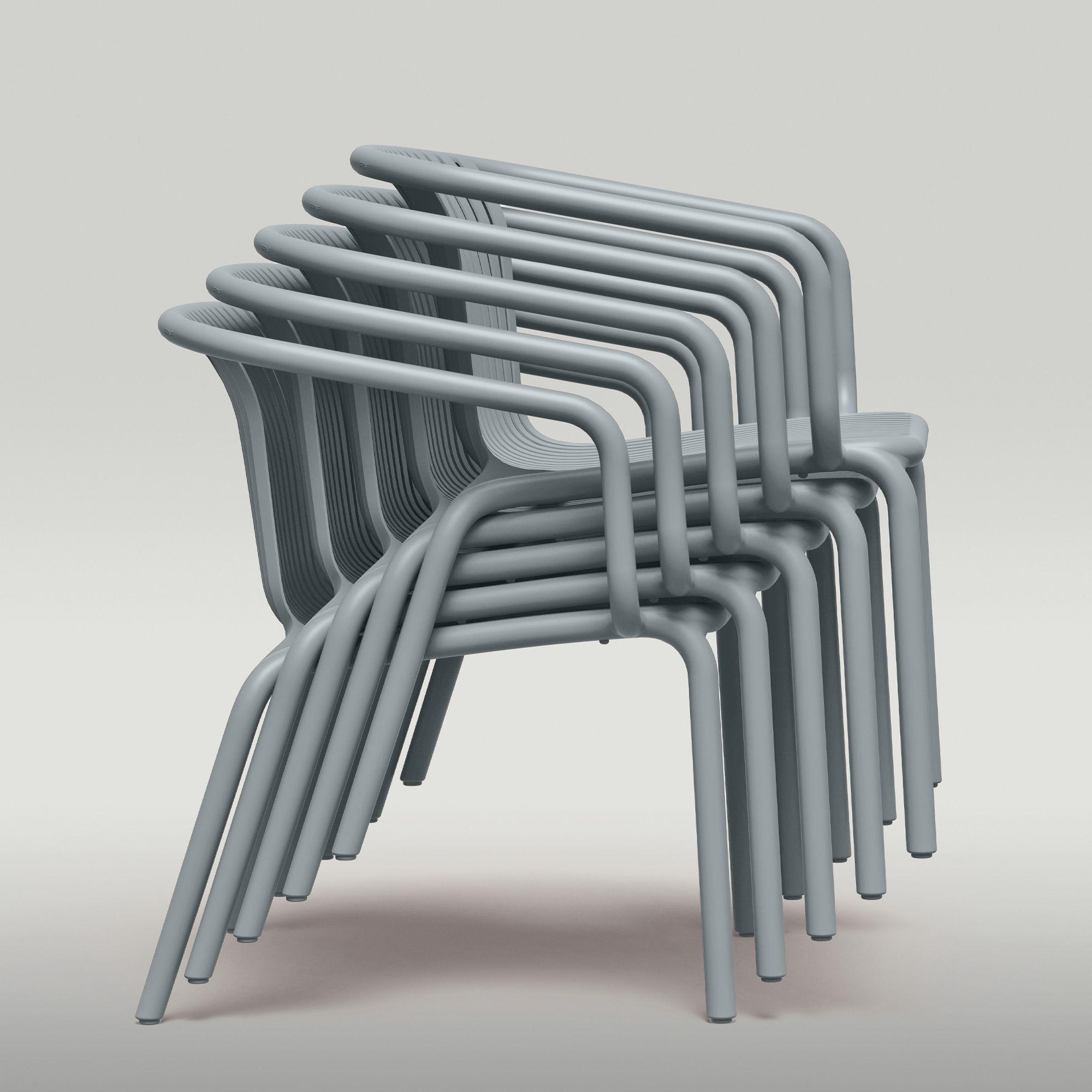 Thumbnail - Konsimo® Garten, Grau, Kunststoff, 5-teilig, 4-Sitzer, Gartenmöbel, Gartenmöbel-Sets