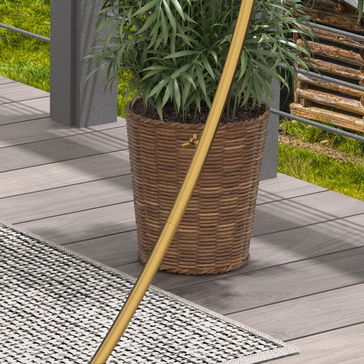 ROSENBOGEN DE-18319 280/60/258 cm, für Hochzeit & Events Gold - Goldfarben, Metall (280/258/60cm) - ComfortXL