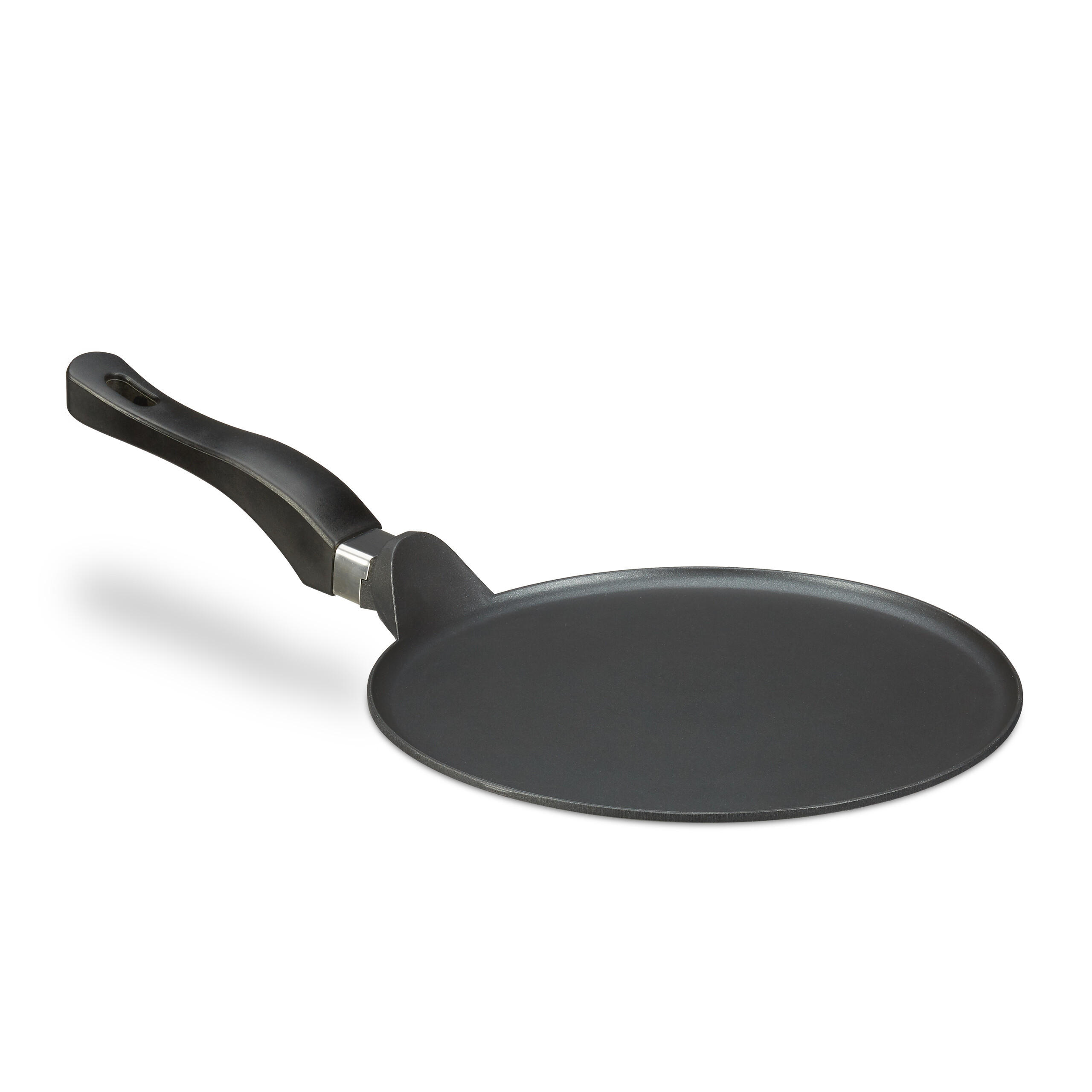 CRÊPESPFANNE - Schwarz, Metall (45.5/25.5/8.5cm) - Relaxdays