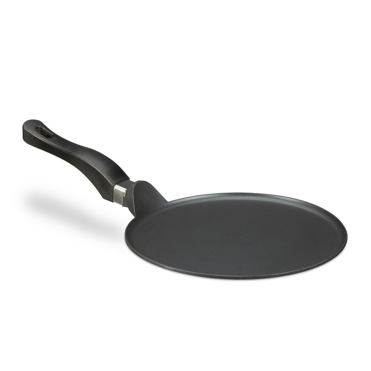 CRÊPESPFANNE - Schwarz, Metall (45.5/25.5/8.5cm) - Relaxdays