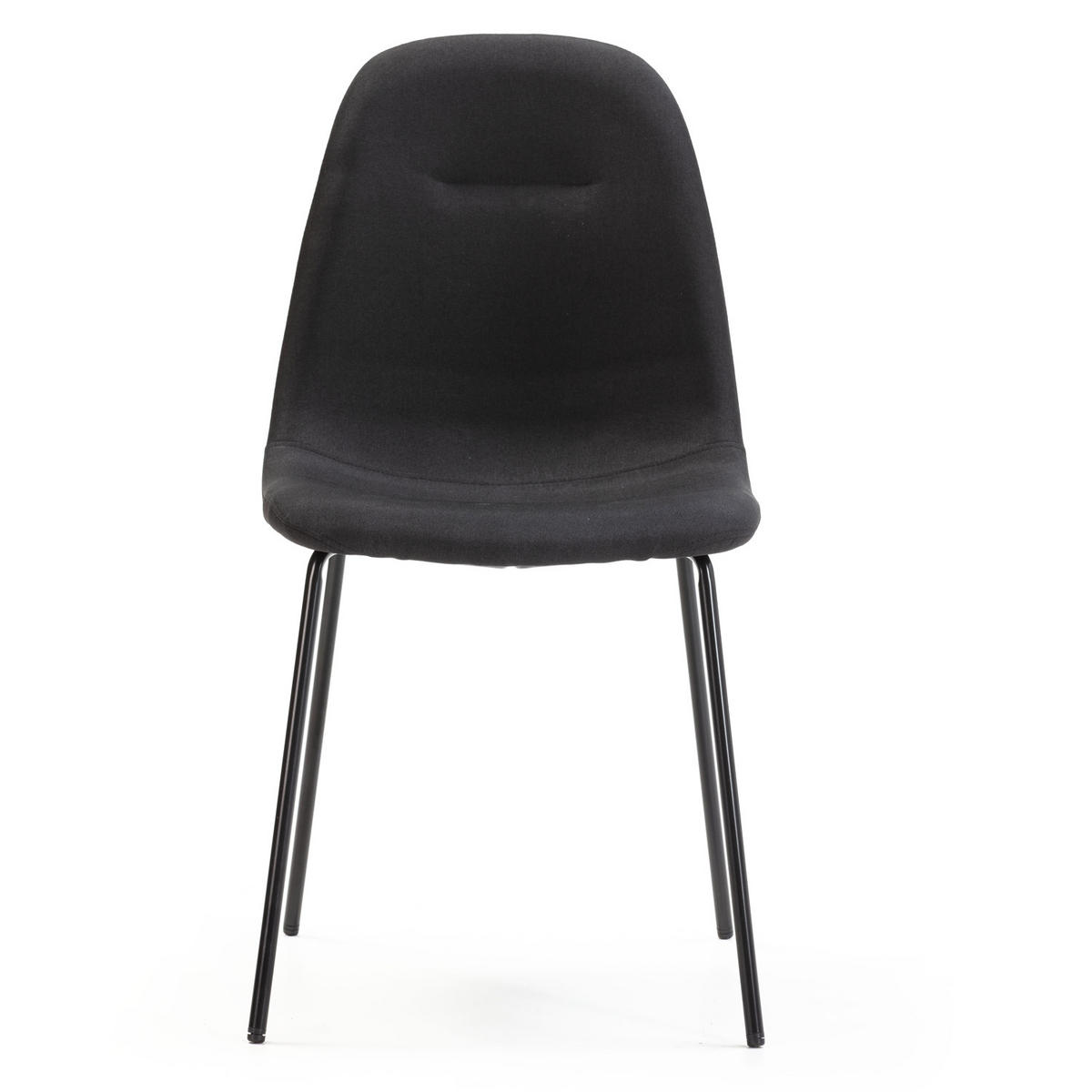 STUHL 2er-Set Brenda Schwarz - Schwarz, Textil/Metall (54/85/44cm) - VS Venta-stock