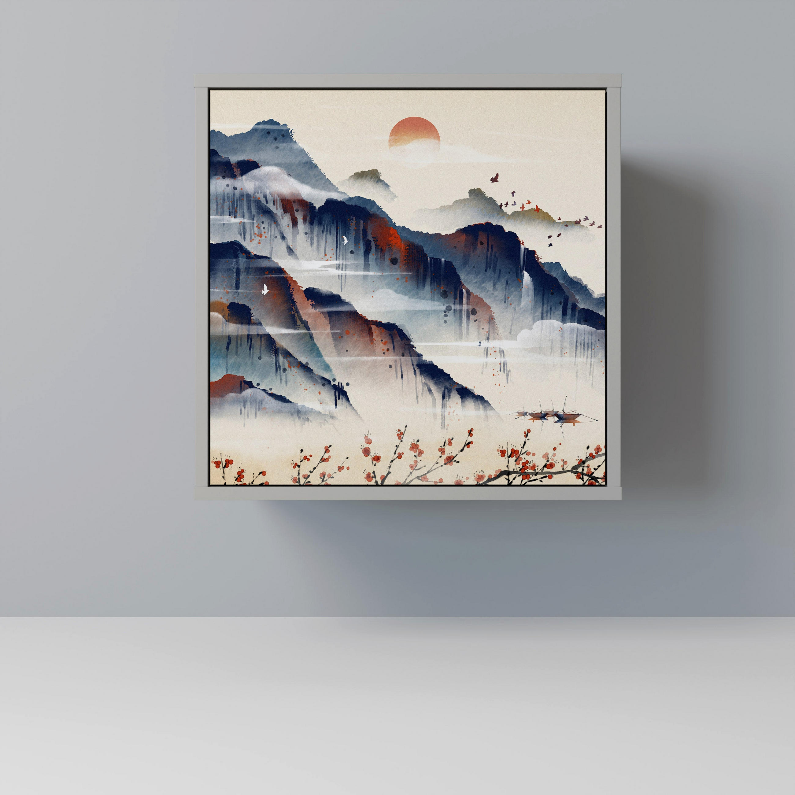 SpaceRebels Sideboard Grau 57.5x57.5x42 cm