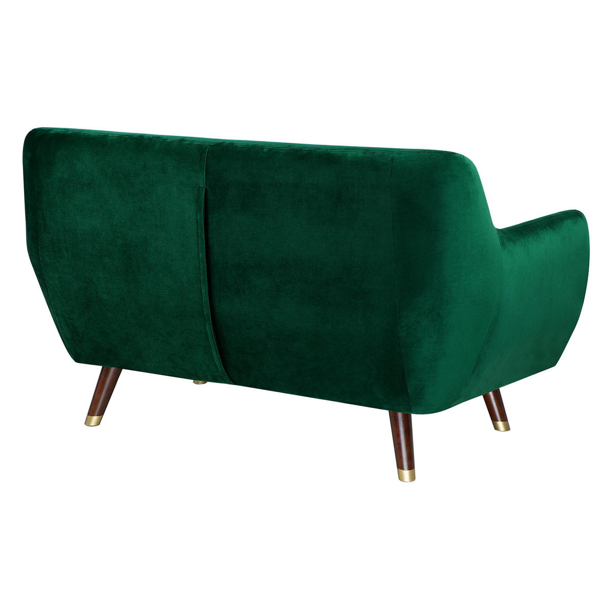 2-SITZER-SOFA Samtstoff Smaragdgrün Bodo - Hellgrün, Textil (148/85/84cm) - Beliani