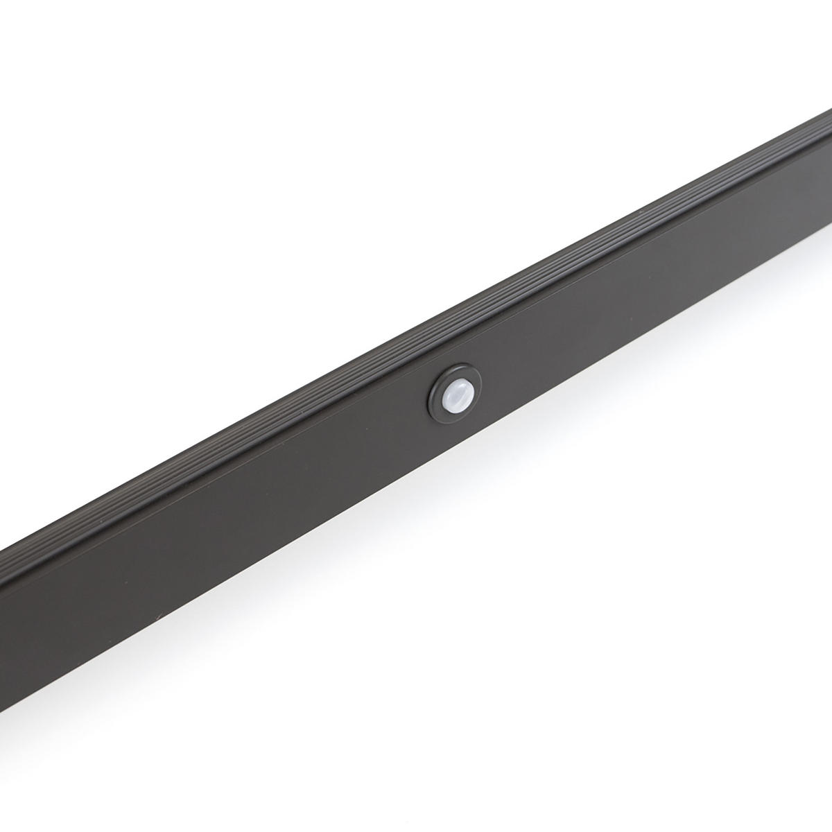 GARDEROBENSTANGE mit LED-Licht Castor, mit abnehmbarer Batterie und Bewegungssensor, L558mm, Kunststoff und Aluminium, Mokka metallic - Mokka, Kunststoff (7/4/68cm) - EMUCA