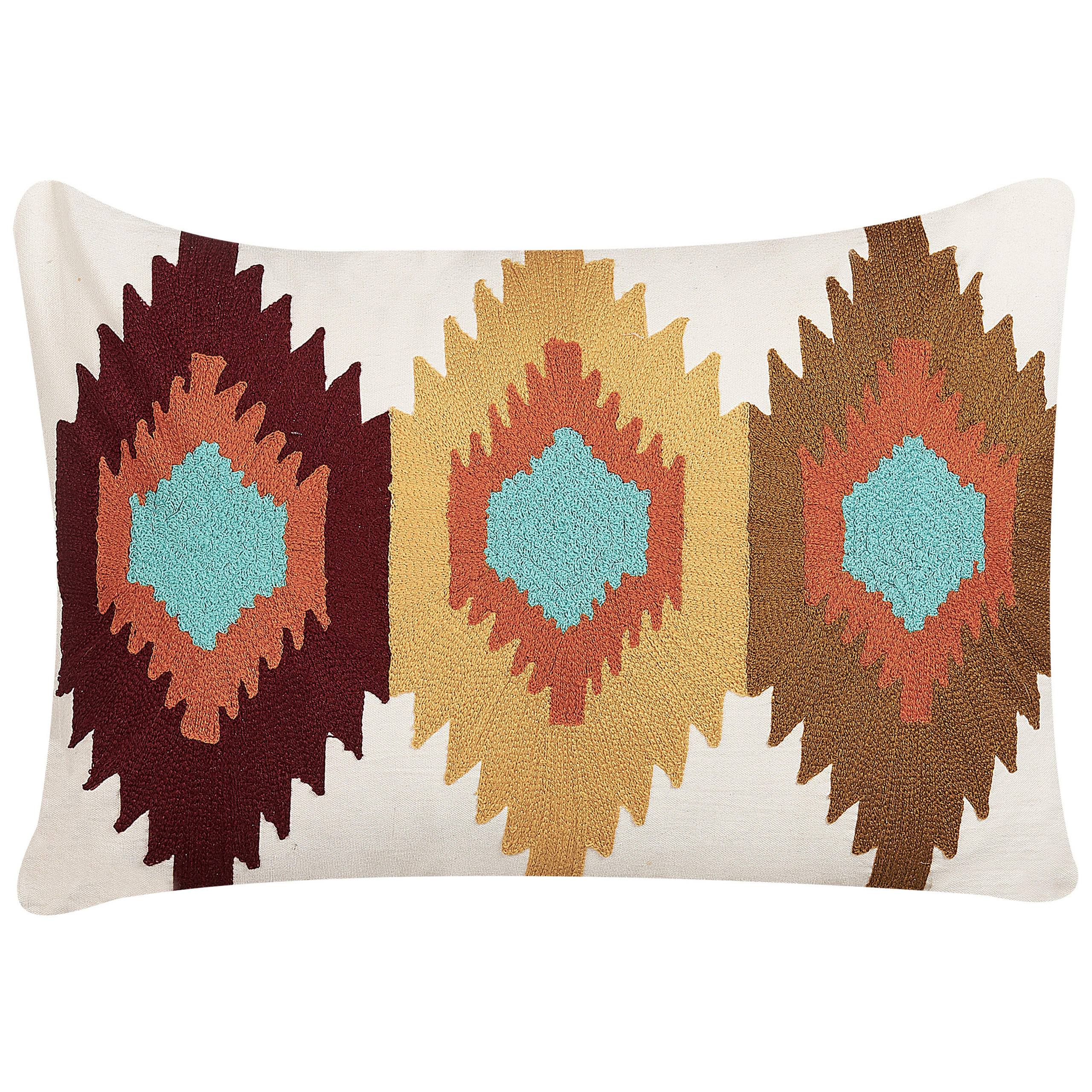 DEKOKISSEN Bunt 40/60 cm Danapur - Multicolor, Naturmaterialen/Textil (40/60cm) - Beliani