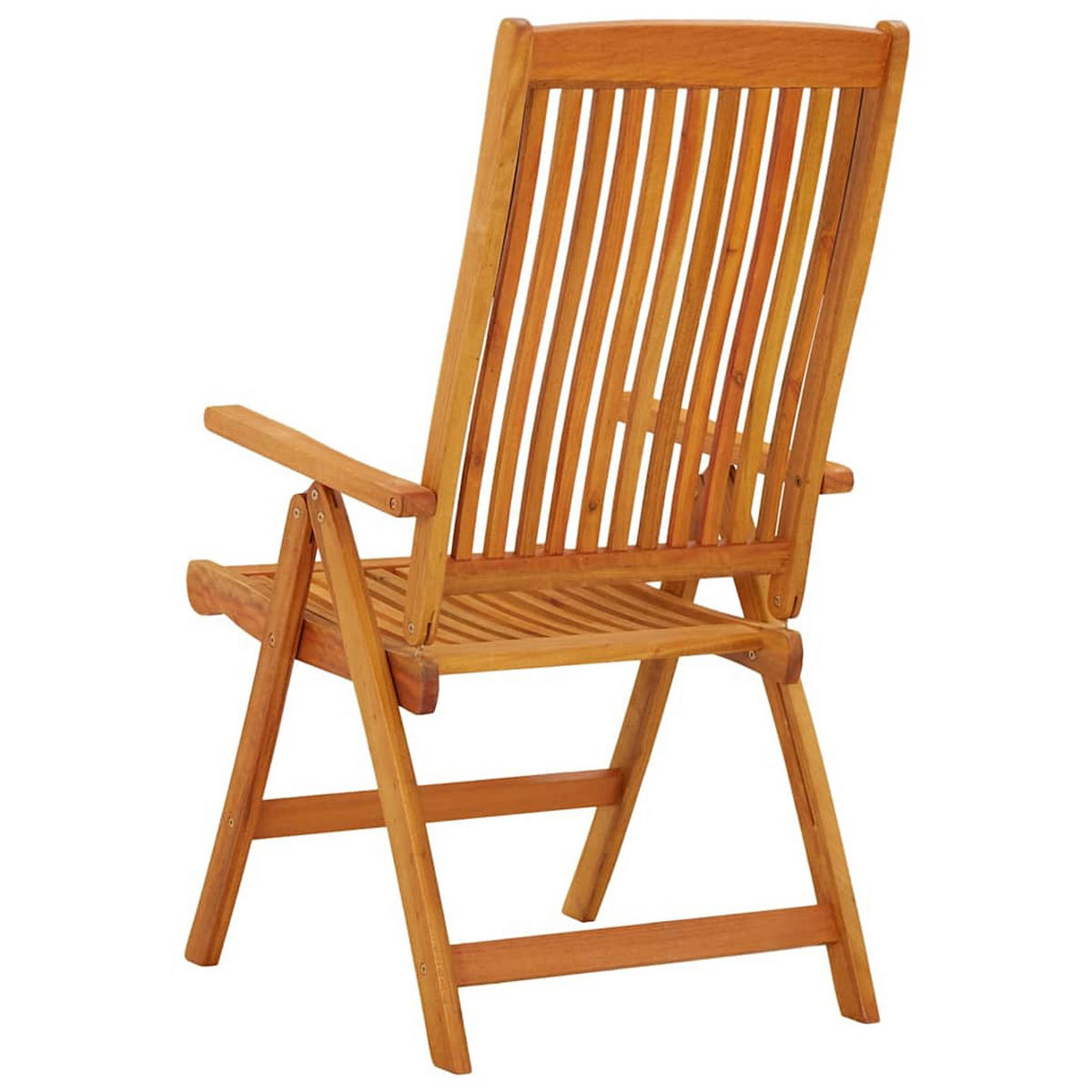 KLAPPBARE Gartenstühle 2er Set Massivholz Eukalyptus - Braun, Holz (58/112/71cm) - vidaXL