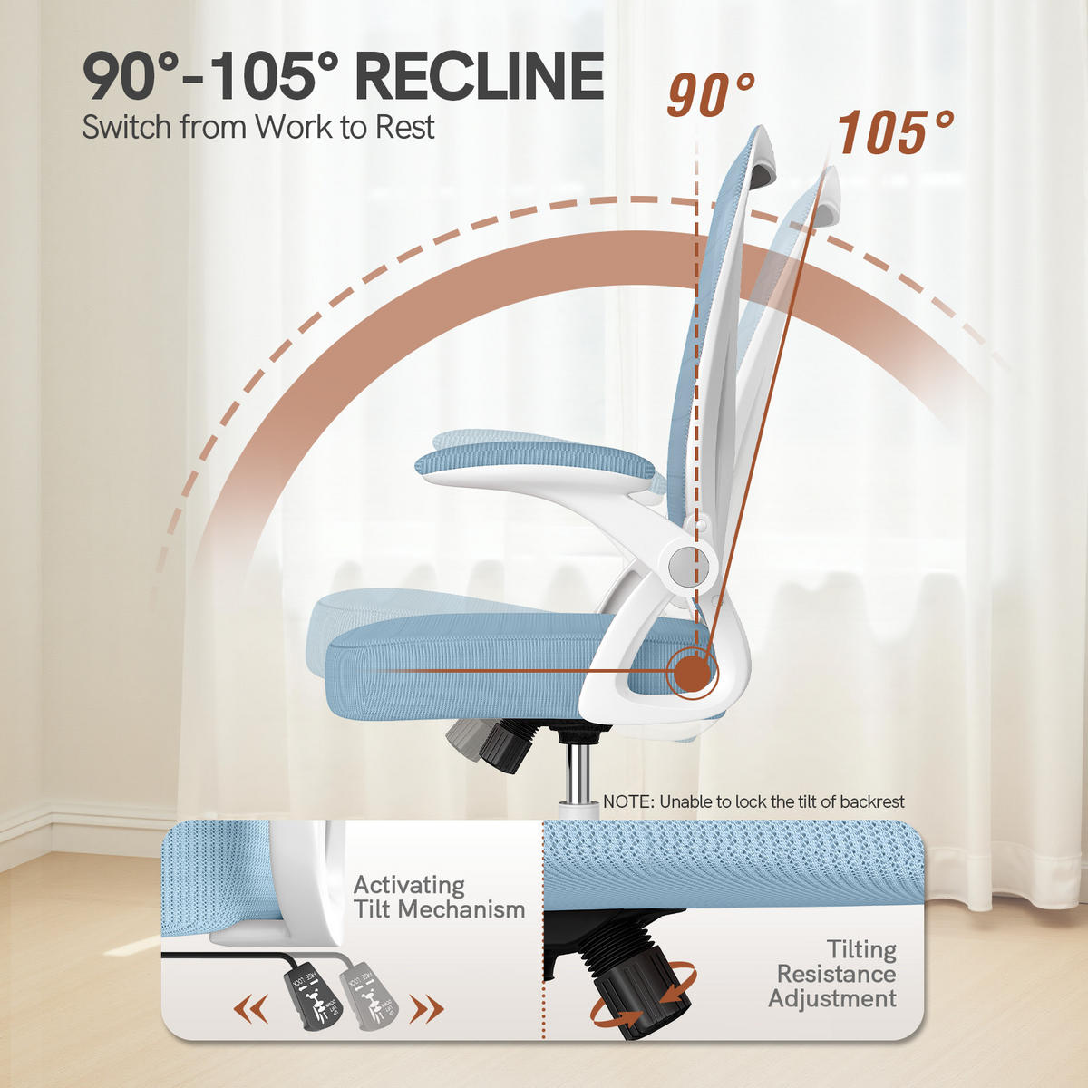 DREHSTUHL Netzbespannung Sitzkomfort Blau - Blau, Metall (23/52/62cm) - Rattrix