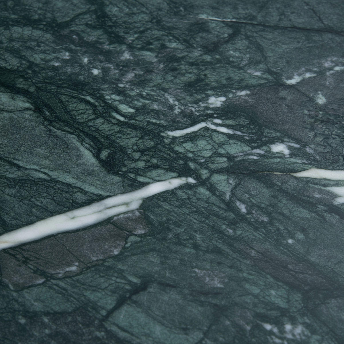 COUCHTISCH Grün Marmor Dreibein Design 70x70x35 cm, Rund Modern Gold Metall - Goldfarben/Grün, Metall (70/70/35cm) - KADIMA DESIGN