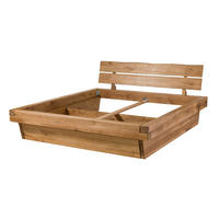 BETT Massivholz Wildeiche 200 x 200 x 84 natur BALKENMÖBEL #200 - Naturfarben, Holz (200/200cm) - Massivmoebel24
