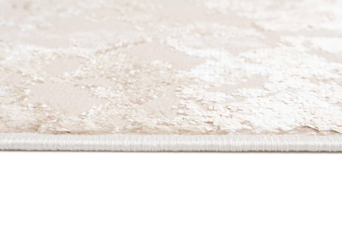 LÄUFER Crystal Braun Marmor Optik 120/600 cm - Braun, Textil (120/600cm) - Tapiso