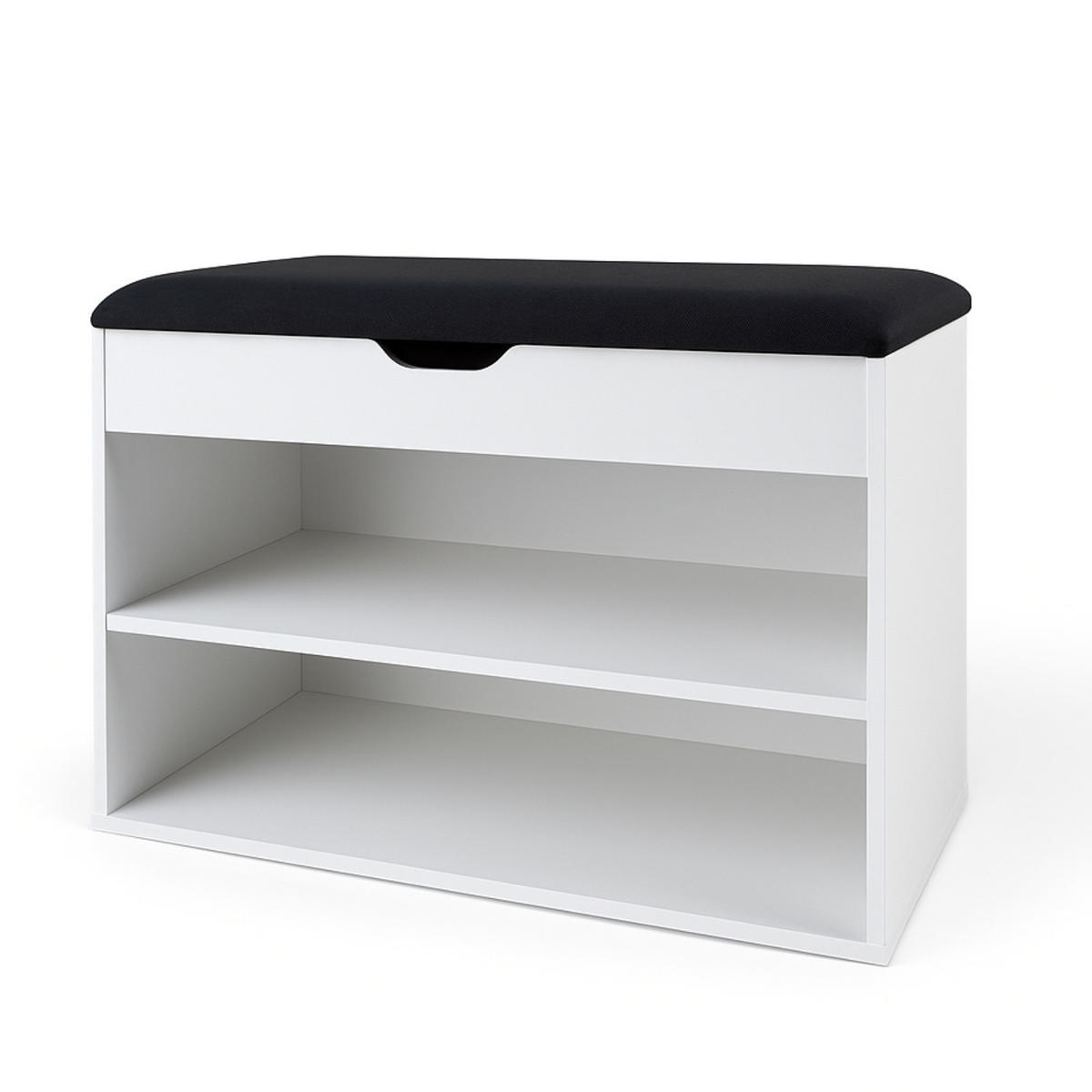 SCHUHREGAL Vault 60/30/47 cm - Weiß, Holzwerkstoff (30/47/60cm) - BOXIMO