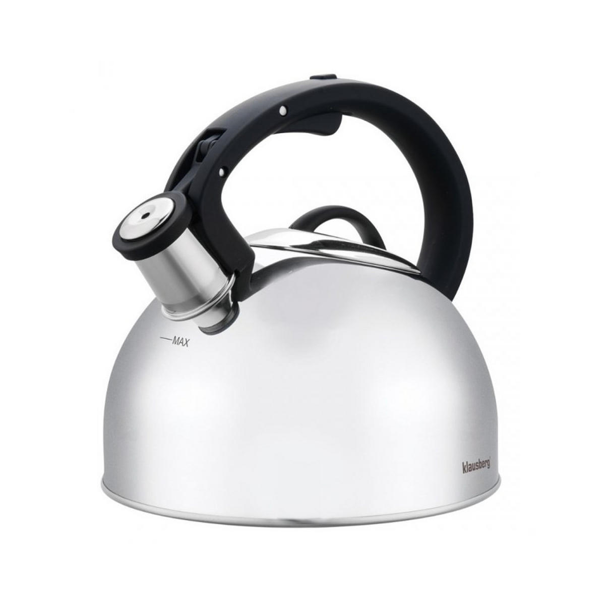 WASSERKESSEL Silber 23/21/22 cm KB7910 - Silberfarben, Metall (23cm) - Klausberg 