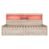 BETT PANG-B7K4W2 90/200 cm Natur - Naturfarben, Holzwerkstoff - PANGIVO