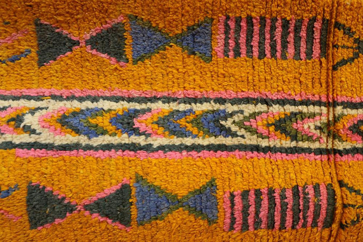BERBERTEPPICH im ethnischen Stil aus reiner Wolle 300x 400 cm - Orange, Naturmaterialien (300/400cm) - AFK Living