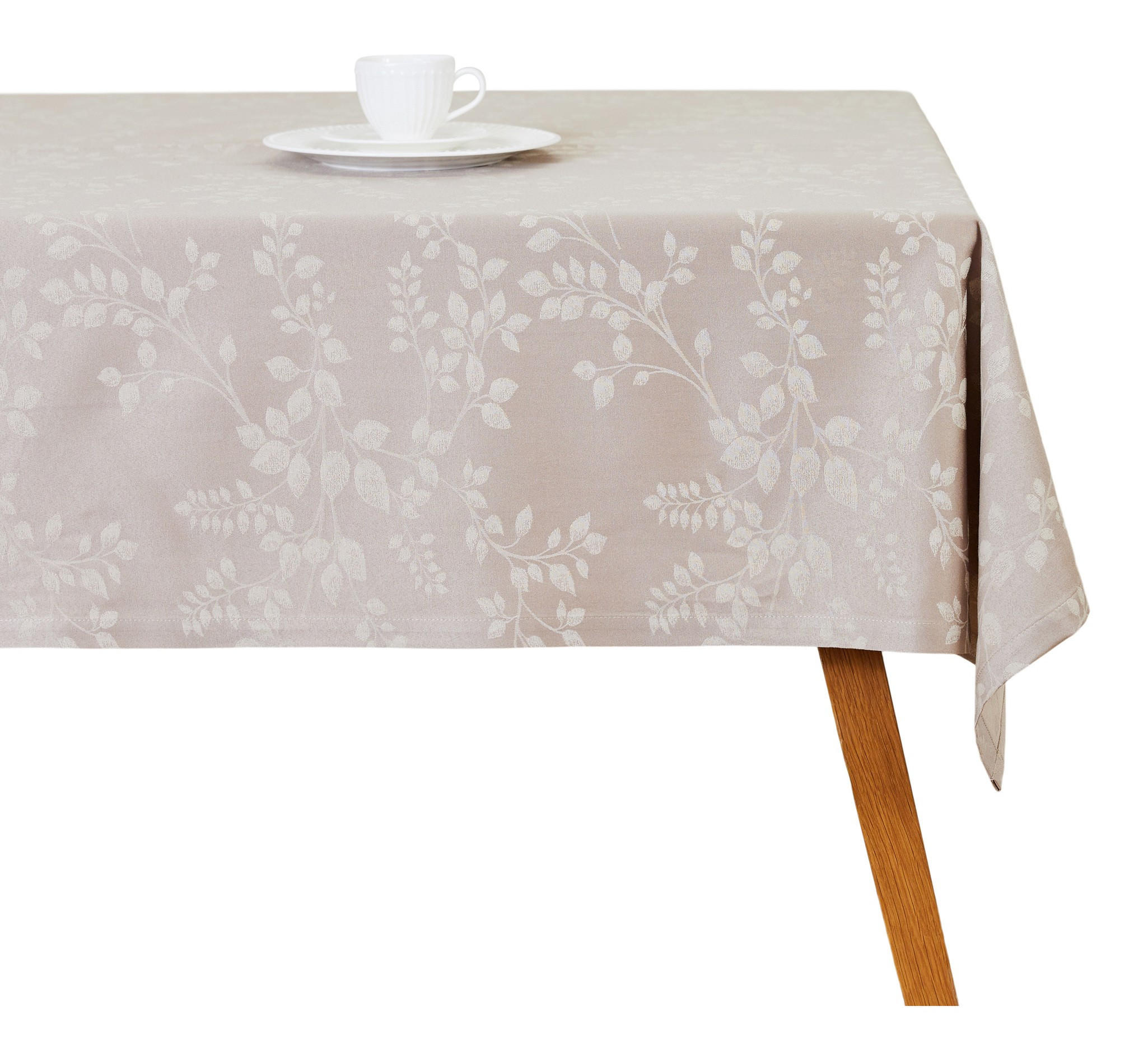 TISCHDECKE Cador - Beige, Textil (180/130/1cm) - home&you