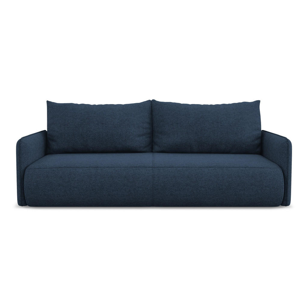 Thumbnail - Makamii 3-Sitzer, Dunkelblau, Textil, Füllung: Schaumstoff, 216x86x105 cm, Made in EU, Wohnzimmer, Sofas & Couches, Schl...