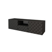 LOWBOARD VIRA-W 140x40x41 cm - Schwarz - Schwarz, Holzwerkstoff (140/40/41cm) - ALTDECOR