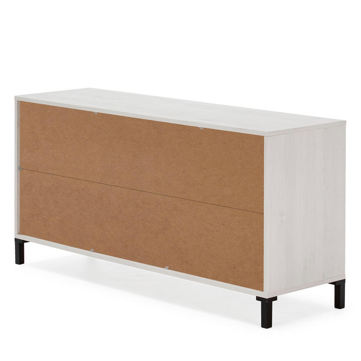 SIDEBOARD Javea 2 Schubladen Weiß - Weiß, Holzwerkstoff (136/67/40cm)