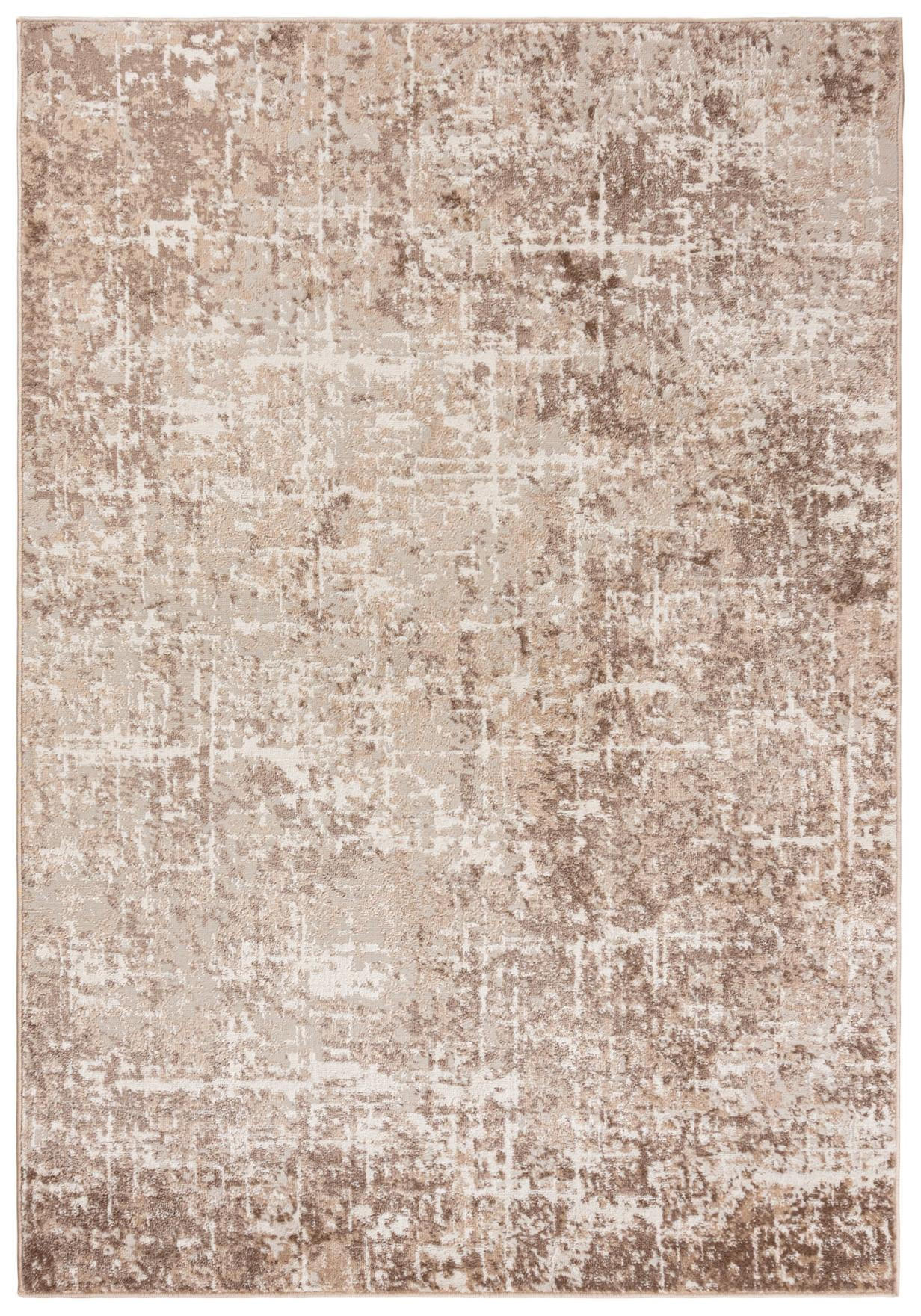 KOBEREC béžový krémový abstraktní - 80 x 150 cm - pomerančová/krémová, textil (80/150cm) - Mazovia