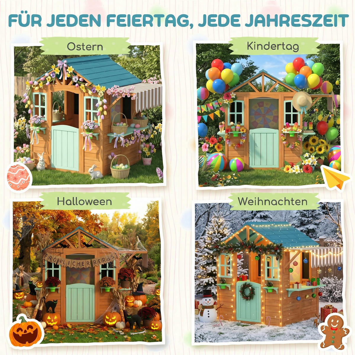 SPIELHAUS DE-10876 Mehrfarbig - Multicolor, Holzwerkstoff (120/141.5/142cm) - ComfortXL
