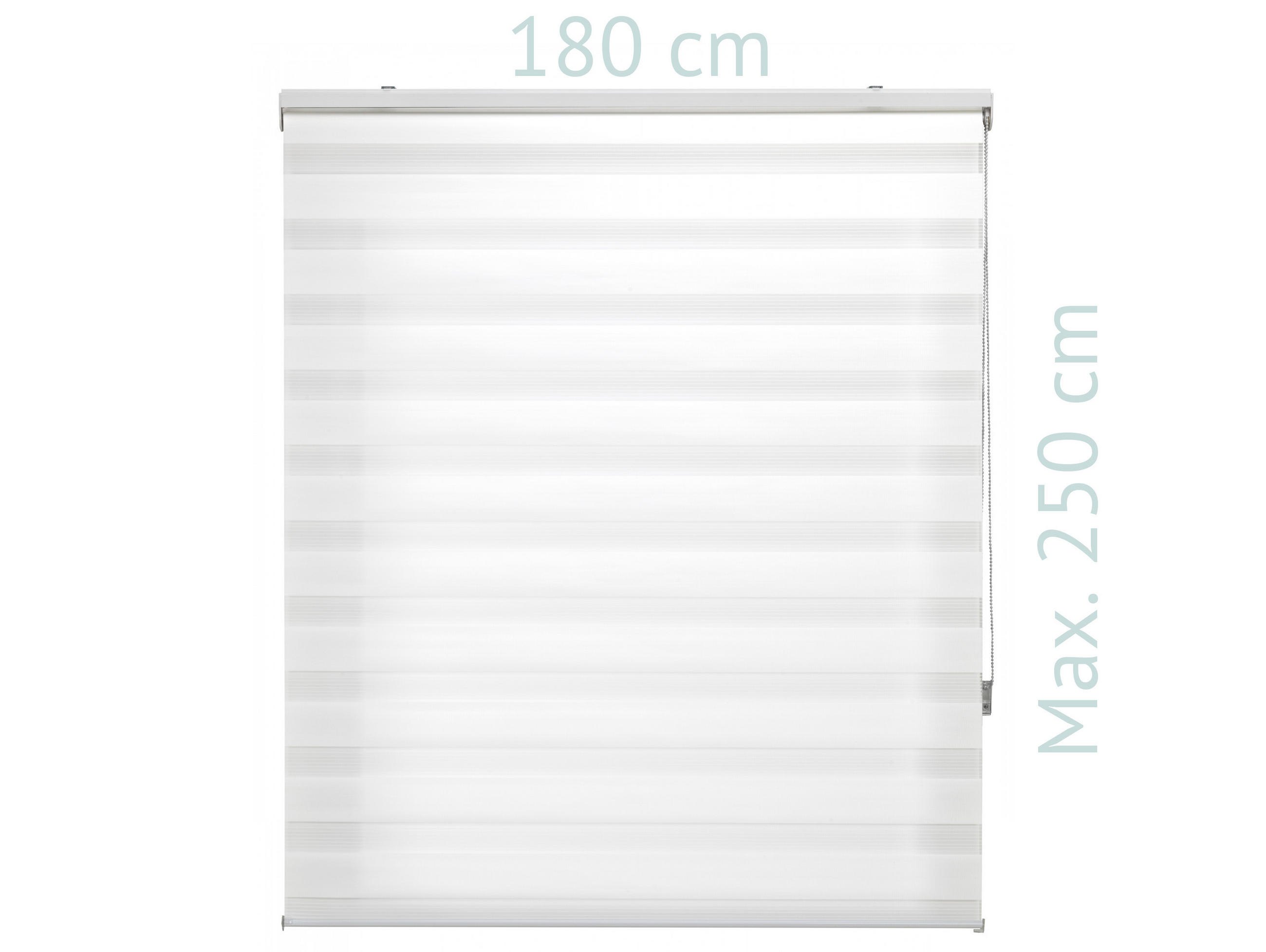 ROLLO Polyester Transluzent Cream 180x250 - Creme, Textil (180/250/1cm) - Purline