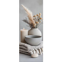 GLASBILD 30x80 cm Stillleben hell - Beige, Glas (30/80cm) - artissimo