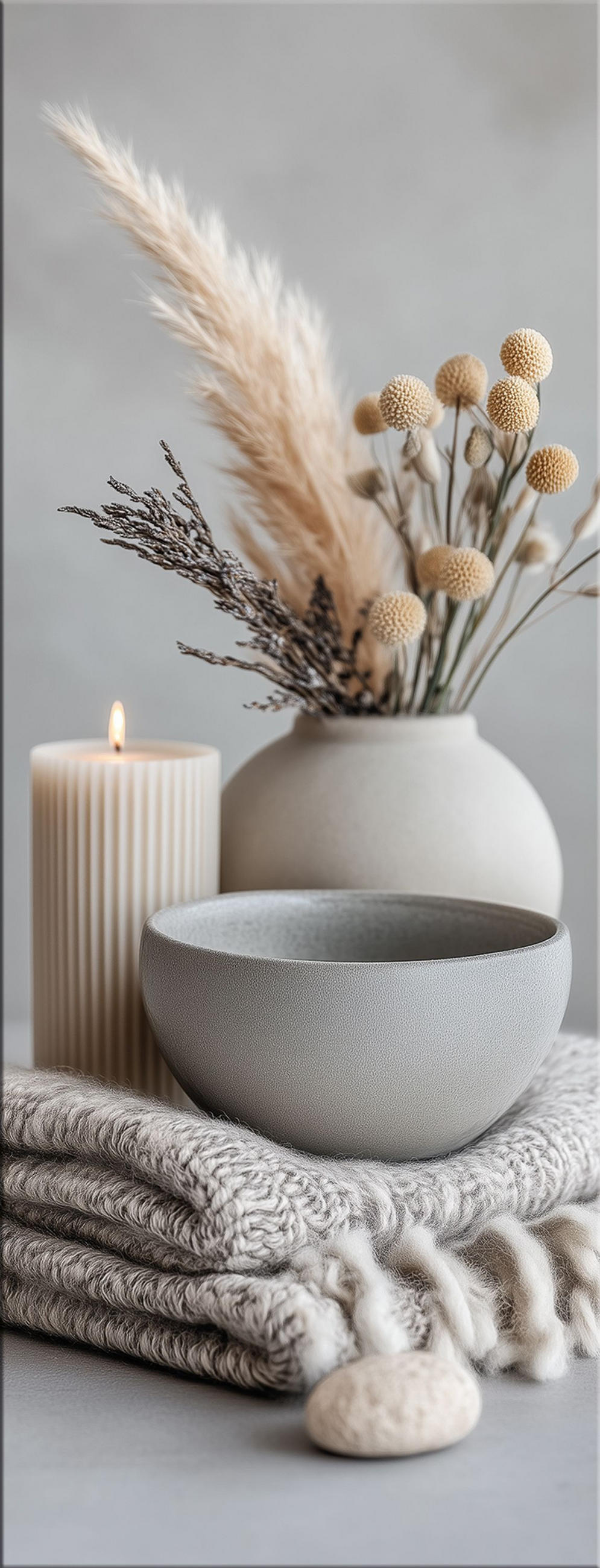 GLASBILD 30x80 cm Stillleben hell - Beige, Glas (30/80cm) - artissimo