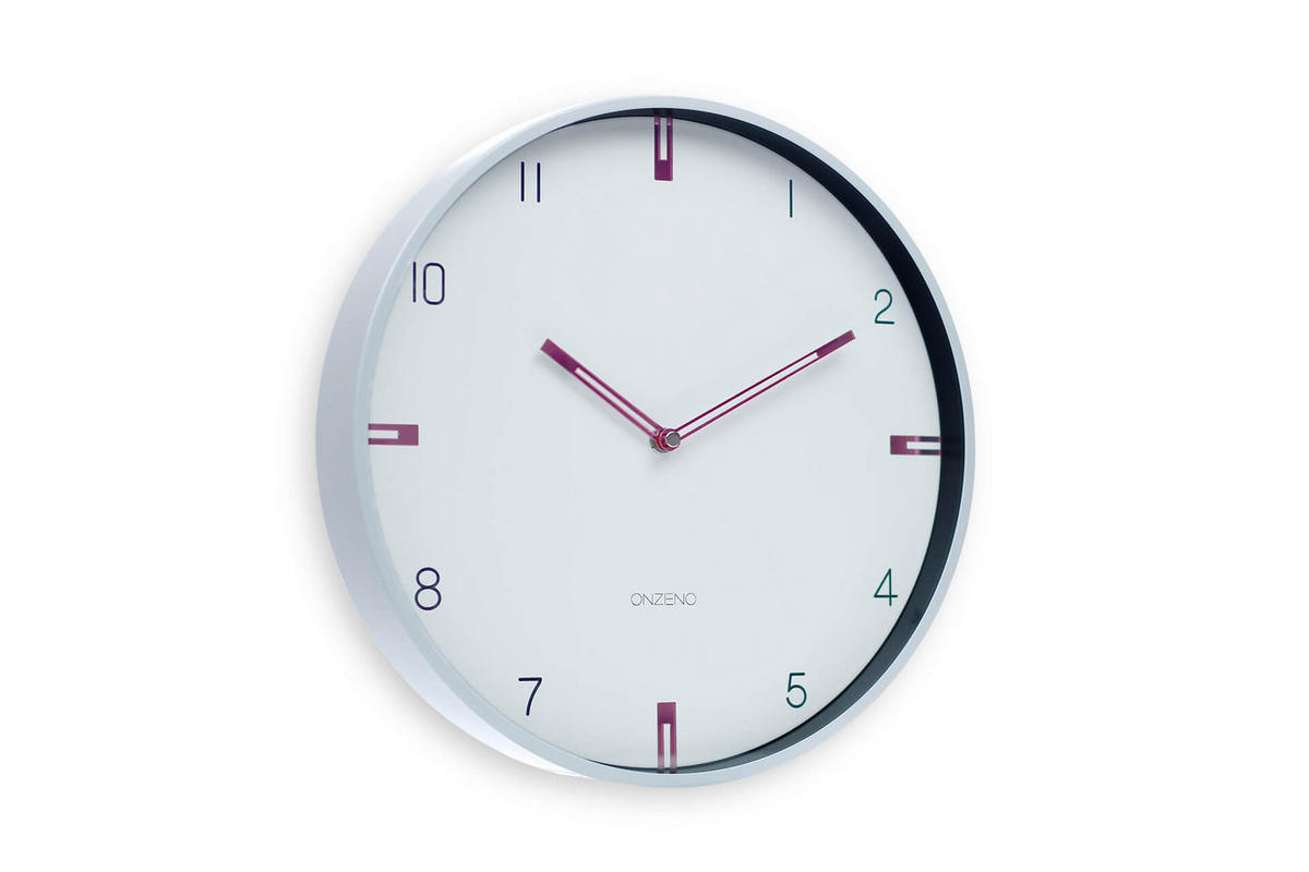 WANDUHR Design Weiß 31/31 cm - Weiß, Holzwerkstoff (1.16/30.5/4cm) - ONZENO