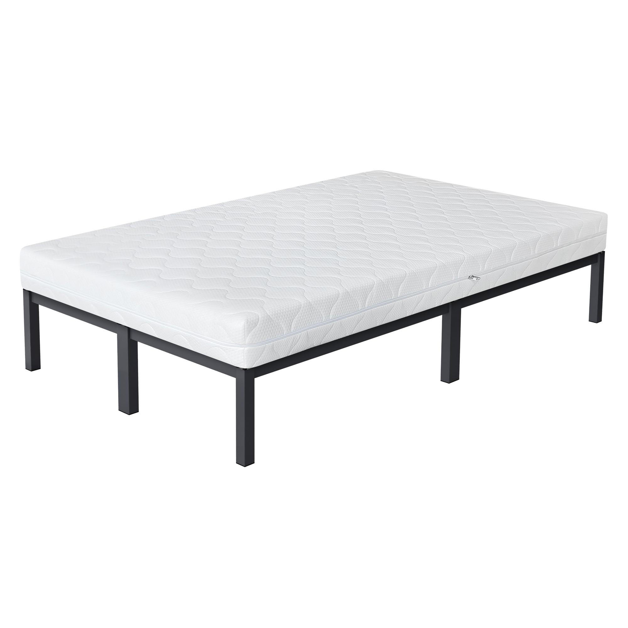 METALLBETT mit MATRATZE 120/200cm - Anthrazit, Metall (120/200cm) - ML-DESIGN