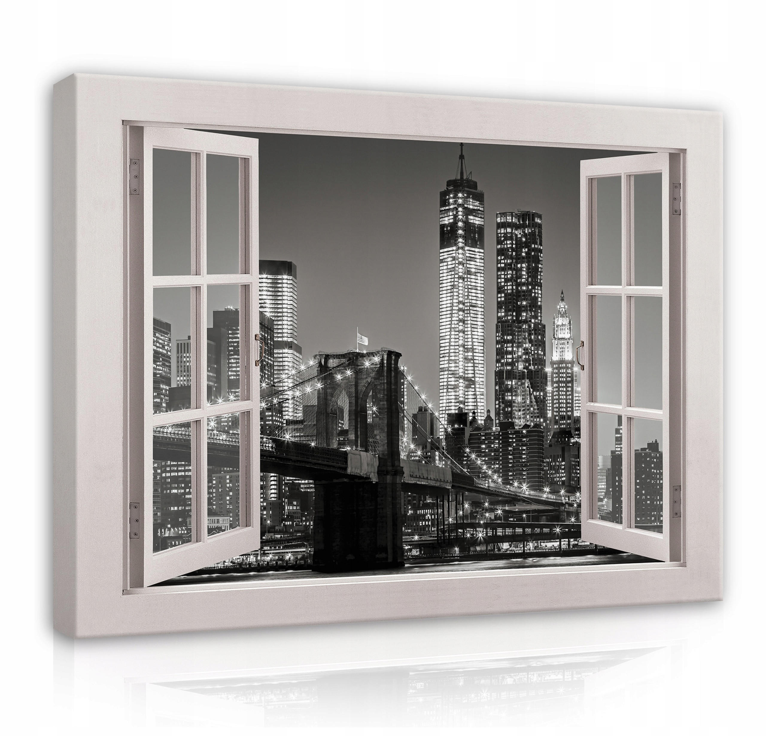 LEINWAND BILDER Stadt New York Wohnzimmer 120x80 - Multicolor, Holzwerkstoff (120/80cm) - Wallarena