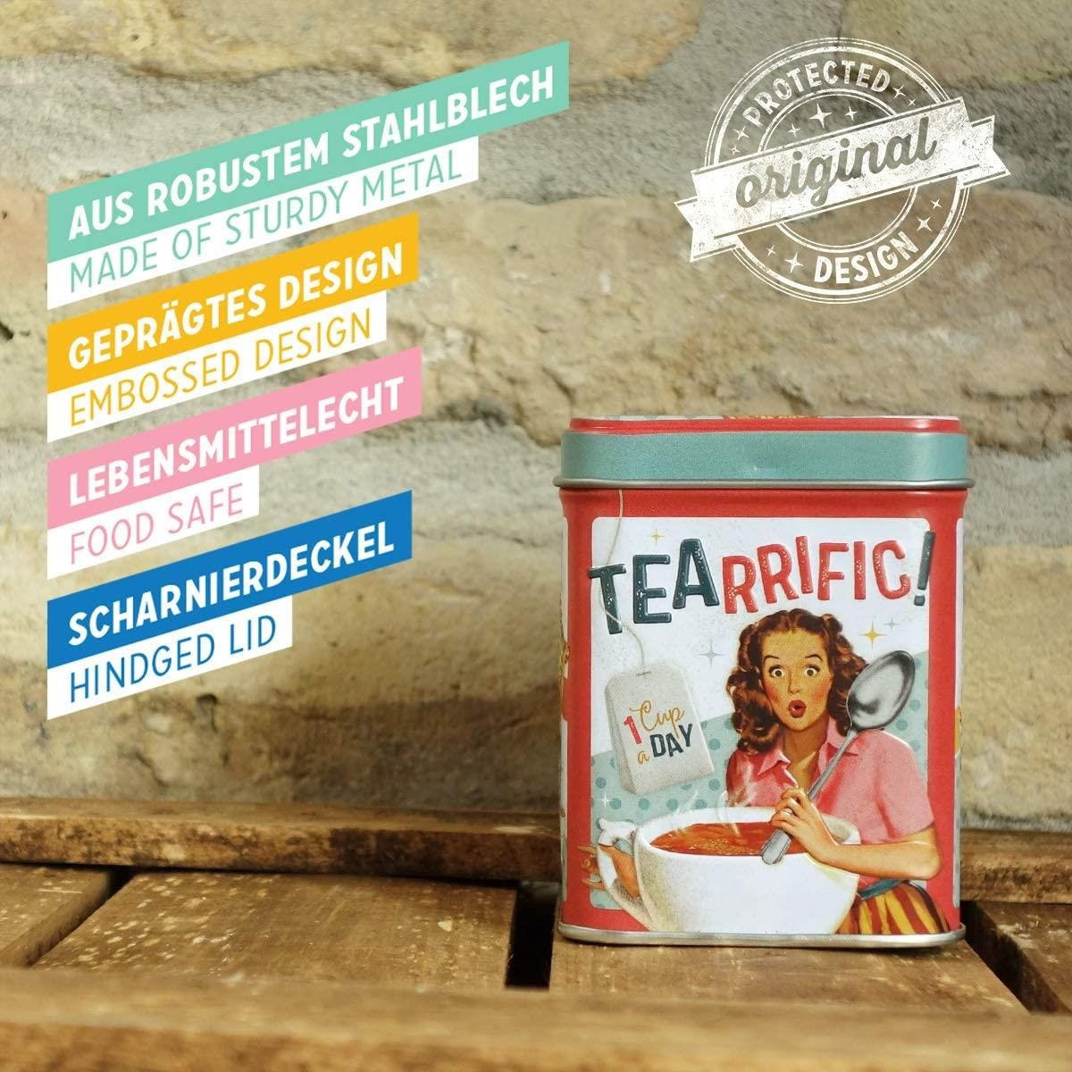 TEEDOSE Say it 50's Tealicious & Tearrific - Multicolor, Metall (1/9.5cm) - Nostalgic-Art