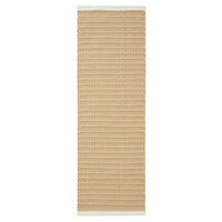 WOLLTEPPICH-LÄUFER Laura handgewebt 80/250 cm - Braun, Naturmaterialien/Textil (80/250cm) - benuta Pure