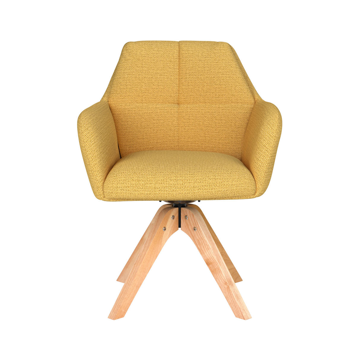 ESSZIMMERSTUHL Pete - Gelb - 62/63/85 cm - Gelb, Textil (63/85/62cm)